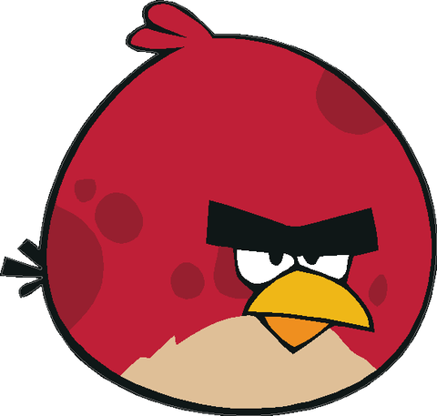 Angry Birds Fat Red Bird Decal
