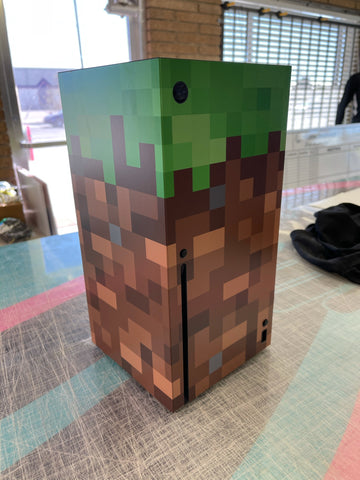 Xbox X Minecraft Block Skin Wrap