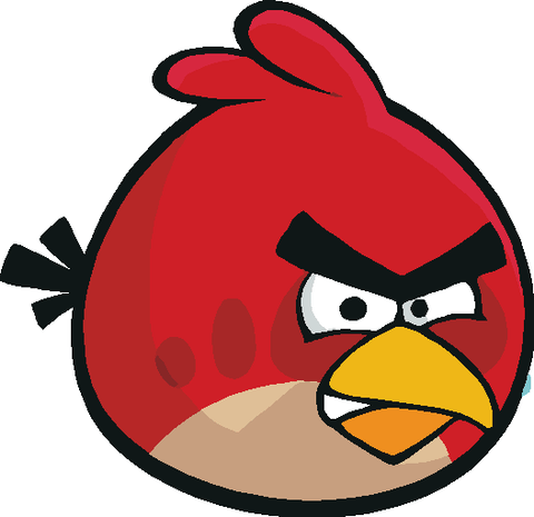Red Angry Birds Decal