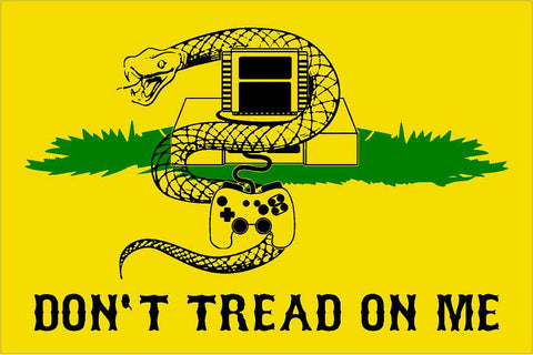 Dont Tread on me with snake video game decal
