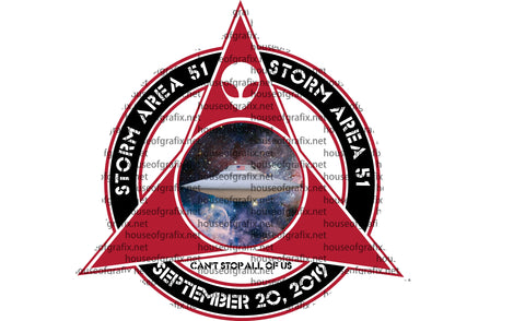 Storm Area 51 Decal  They Can't Stop All of Us NEW