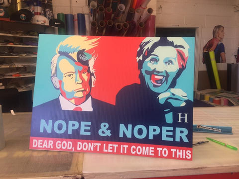 Nope and Noper Hillary and Trump