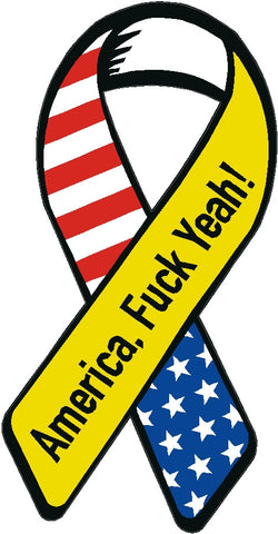 America fuck yeah ribbon decal