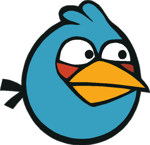 Angry Birds Blue Bird Decal