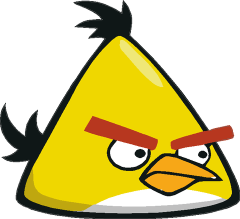 Angry Birds Yellow Bird Decal