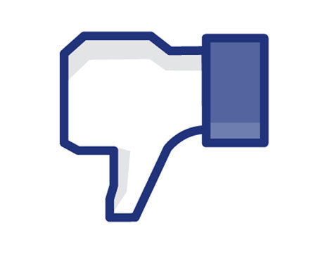 Facebook DISLike This Thump Decal