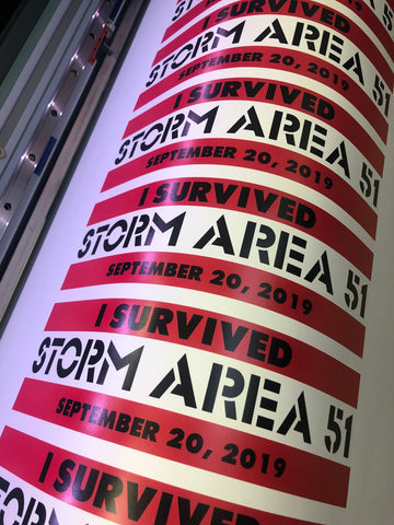 I SURVIVED STORM AREA 51 DECAL THEY CAN'T STOP ALL OF US