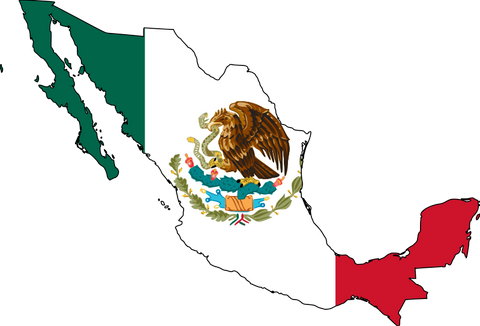 Mexcio Color Printed Outline