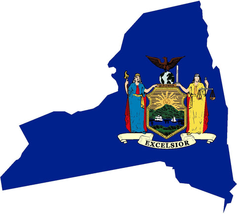 New York state flag decal