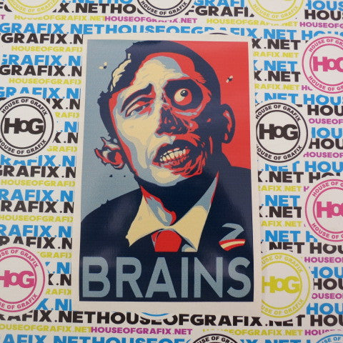 Obama Brains Decal