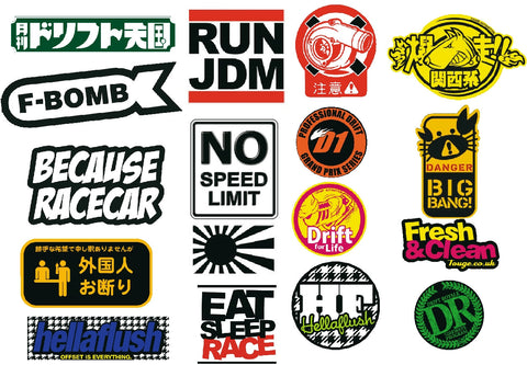 RC Car JDM 2 Decal Pack