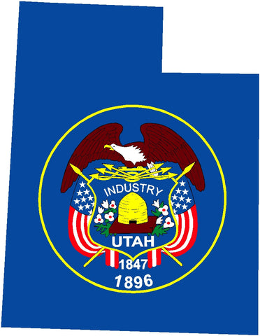 Utah State flag decals