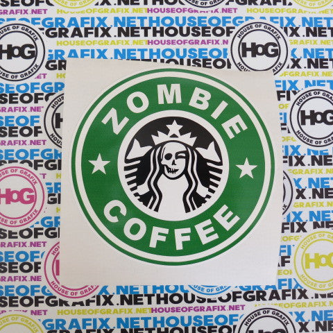 Zombie Coffee Decal