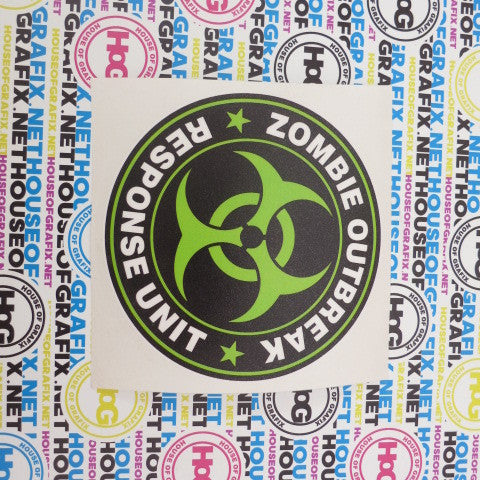 Zombie Response Team Decal Green