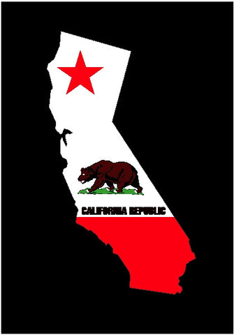 california state flag decal