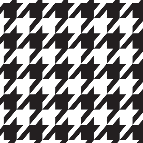 houndstooth solid decal print