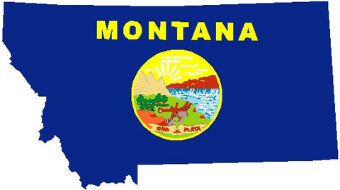 montana state flag decal