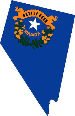 nevada state flag decal