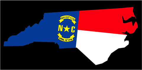 north carolina state flag decals