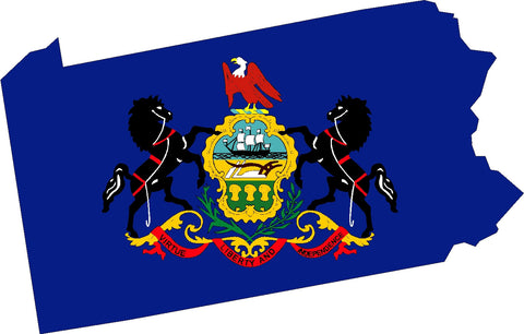 pennsylvania state flag decal