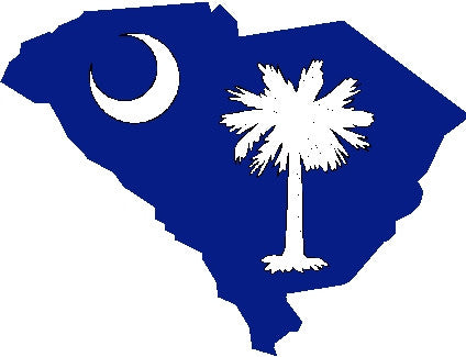 south carolina state flag decal