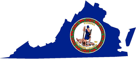 virginia state flag decal